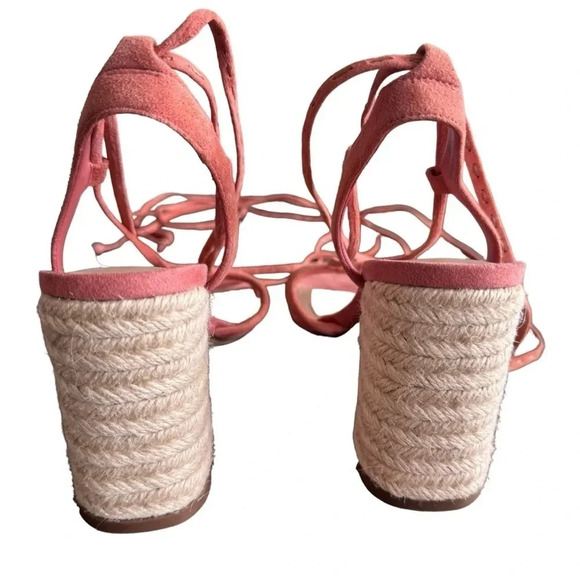 Gibson Latimer Coral Strappy Block Heel Leather Sandals womens size 8 - Picture 8 of 11